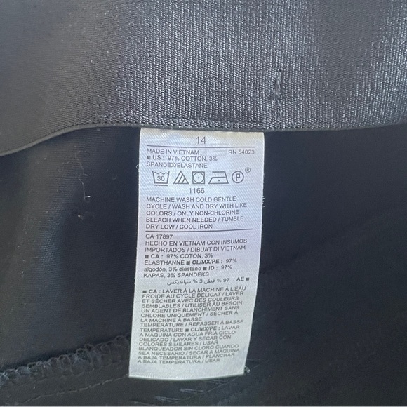 NWT Old Navy pull-on style work trousers pants, slim leg, women's size 14 - Picture 7 of 12